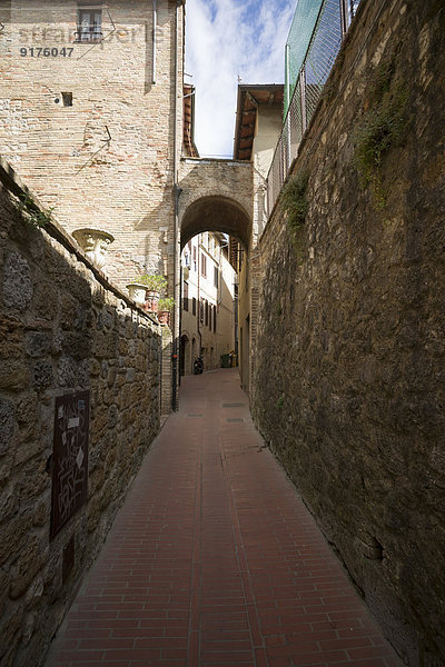 Italien  Toskana  San Gimignano  Altstadt  Allee