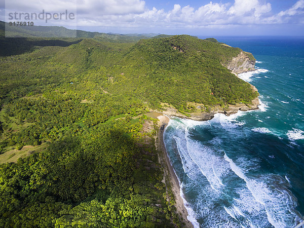 Karibik  Antillen  Kleine Antillen  Saint Lucia  Dennery  Ostküste  Chaloupe Bay