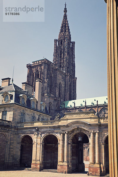 Frankreich  Straßburg  Palais Rohan und Straßburger Dom