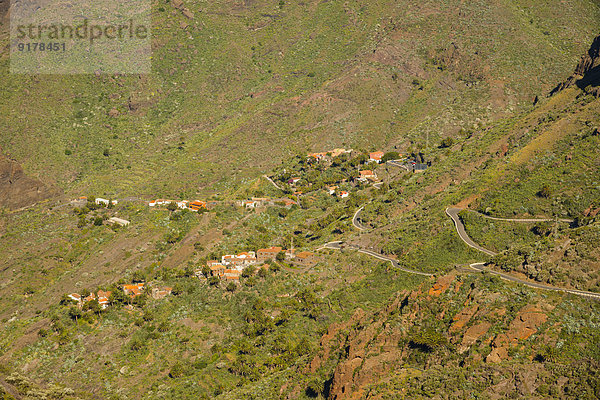 Spanien  Kanarische Inseln  Teneriffa  Teno-Gebirge  Dorf Masca