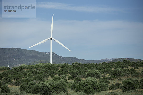 Spanien  Andalusien  Tarifa  Windkraftanlage