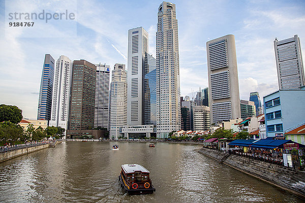 Skyline Skylines Wasser Großstadt Ignoranz Singapur