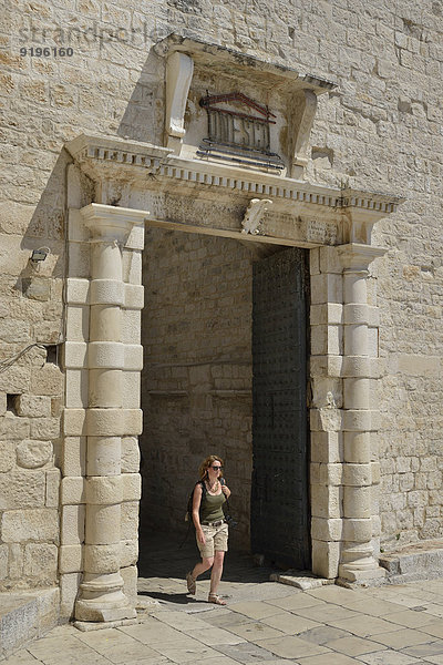Seetor  Altstadt  Unesco-Weltkulturerbe  Trogir  Dalmatien  Kroatien