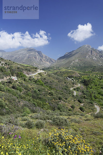 Tal von Megalopotamos  Kouroupa und Xiro-Berge  Rethymno  Kreta  Griechenland