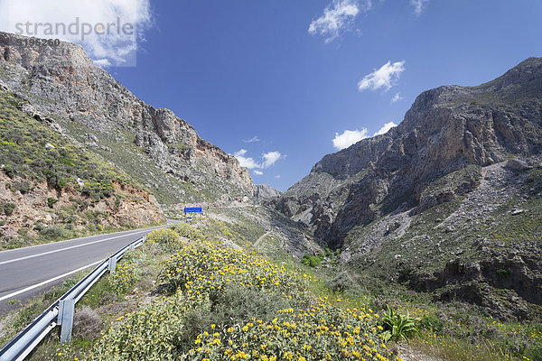 Kourtaliotiko-Schlucht  Fluss Megalopotamos  Rethymno  Kreta  Griechenland