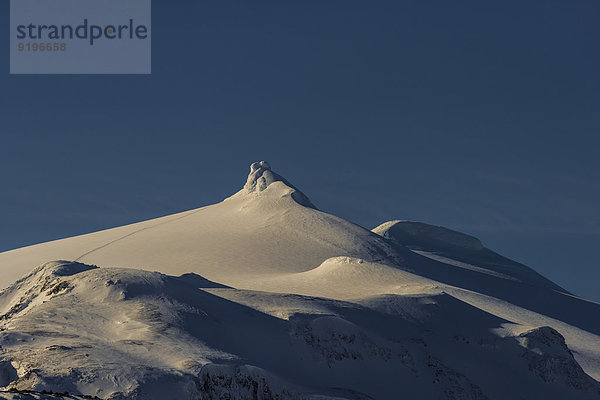 Schneegipfel des Snaeffelsjökull  Snaefellsness  Vesturland  Island