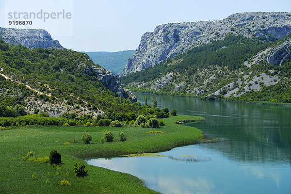 Fluss Krka  Nationalpark Krka  Ro?ki Slap  Kroatien