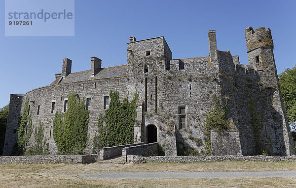 Mittelalterliche Burg Pirou  Lessay  Halbinsel Contentin  Département Manche  Basse-Normandie  Frankreich