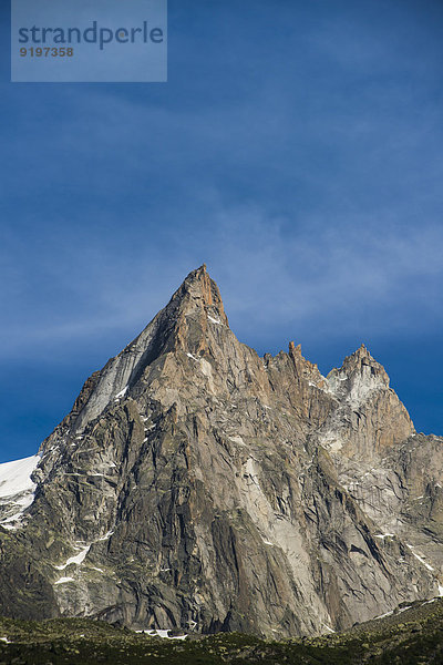 Aiguille de Blaitière  3522m  Aiguille des Ciseaux und Aiguille du Fou  Chamonix-Mont-Blanc  Haute-Savoie  Rhône-Alpes  Frankreich
