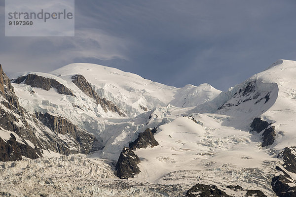 Mont Blanc  4810m  Glacier des Bossons  Chamonix-Mont-Blanc  Haute-Savoie  Rhône-Alpes  Frankreich