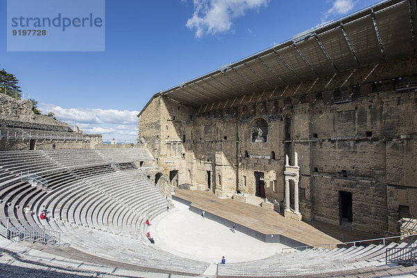 Der historische Römische Theater  Orange  Département Vaucluse  Provence-Alpes-Côte d'Azur  Frankreich