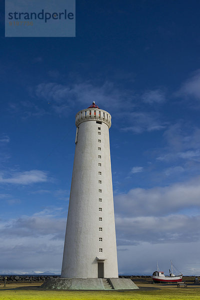 Gardur Leuchtturm  Gardur  Sudurnes  Island
