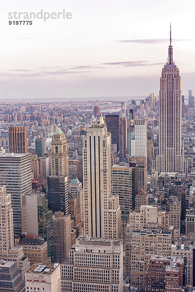 New York City Vereinigte Staaten von Amerika USA Gebäude Draufsicht Manhattan