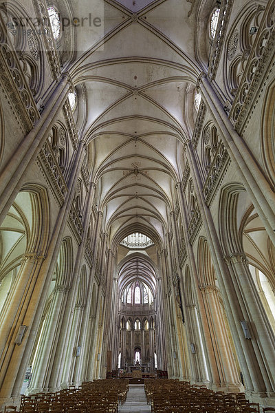 Gotische Kathedrale von Coutance oder Cathédral Notre-Dame  Coutance  Halbinsel Cotentin  Département Manche  Basse-Normandie  Frankreich