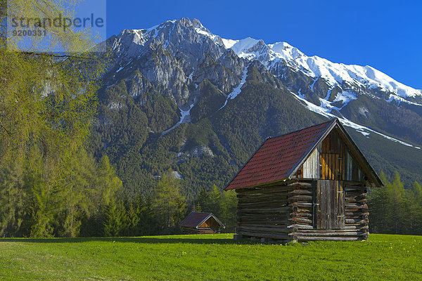 Scheune  Mieminger Gebirge  Tirol  Österreich  Europa