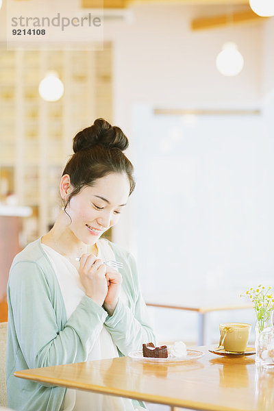 Frau Entspannung Cafe japanisch