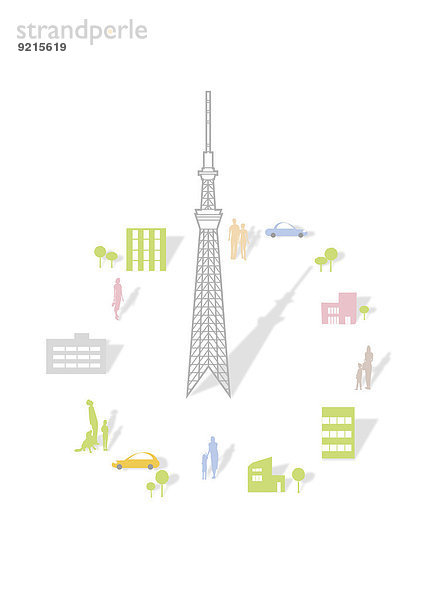Illustration Tokyo Hauptstadt