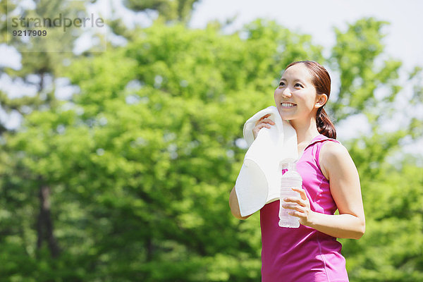 Wasser Training jung Mädchen Flasche japanisch