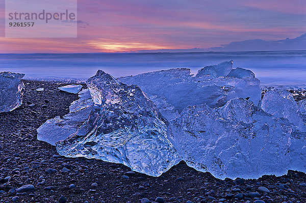 Strand Gletscher schmelzen Arktis