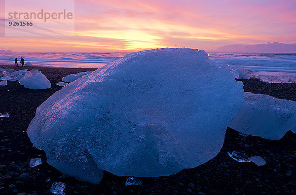 Strand Gletscher schmelzen Arktis