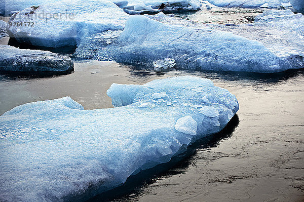 Wasser fließen Gletscher Arktis