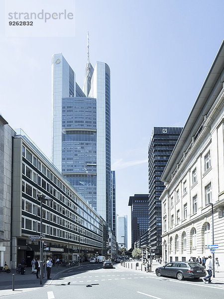 Deutschland  Hessen  Frankfurt  Commerzbank-Hochhaus  Blick vom Rossmarkt