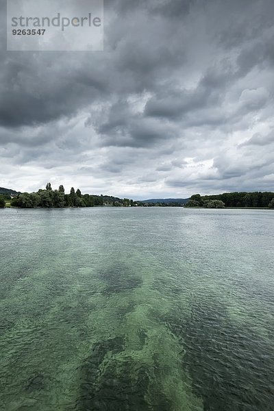 Schweiz  Thurgau  Blick über den Rhein