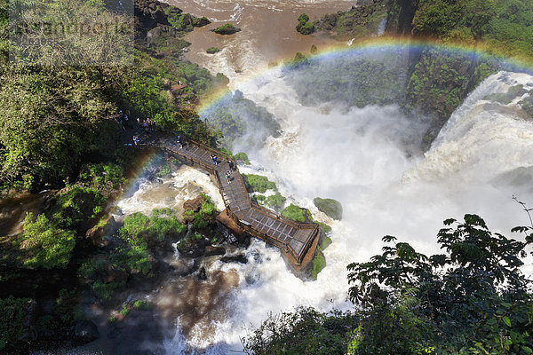 Südamerika  Argentinien  Parana  Iguazu-Nationalpark  Iguazu-Fälle  Regenbogen