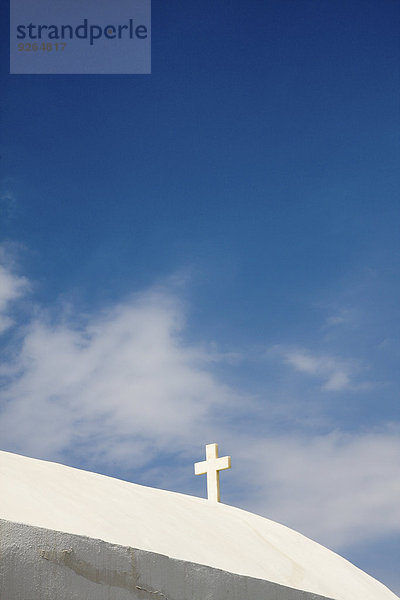 Griechenland  Kykladen  Naxos  Kreuz einer Kirche