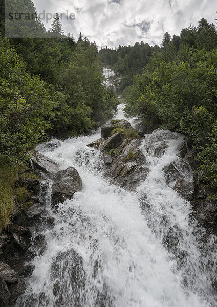 Österreich  Tirol  Kaunertal  Bergbach Wurmtalbach