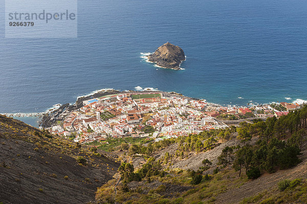 Spanien  Kanarische Inseln  Teneriffa  Blick auf Garachico an der Nordküste