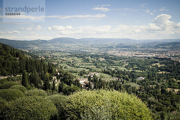 Italien  Toskana  Florenz  Blick von Fiesole über die Stadt