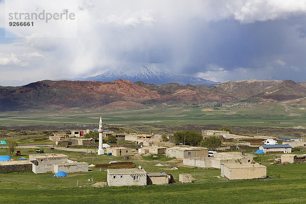 Türkei  Ostanatolien  Provinz Agri  Dogubeyazit  Dorf  Berg Ararat im Hintergrund