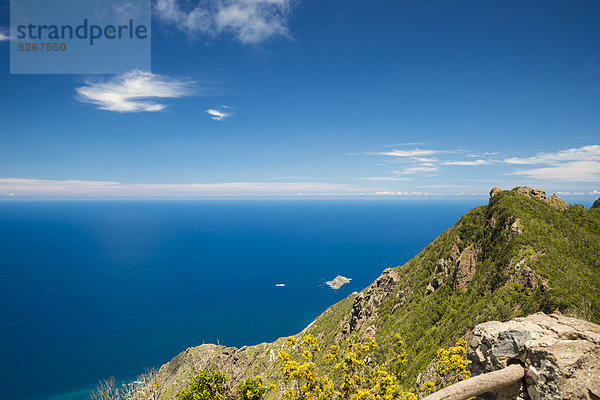 Spanien  Kanarische Inseln  Teneriffa  Cabezo del Tejo  Blick von den Anaga Bergen