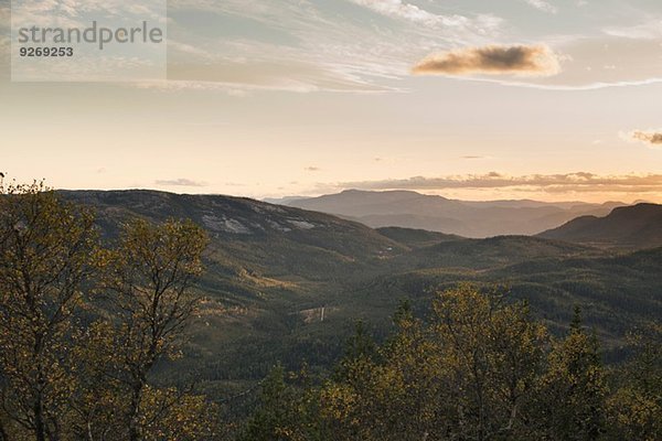Sonnenuntergang in Telemark  Norwegen