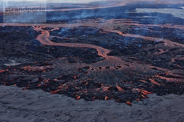 Vulkan Bardarbunga  Blick auf die Eruption am Lavafeld Holuhraun am 02.09.2014  Island
