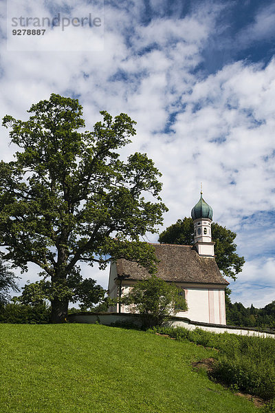 Ramsachkircherl oder Kirche St. Georg  Murnauer Moos  Murnau  Oberbayern  Bayern  Deutschland