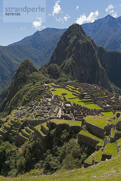Ruinenstadt Machu Picchu  UNESCO-Weltkulturerbe  Peru
