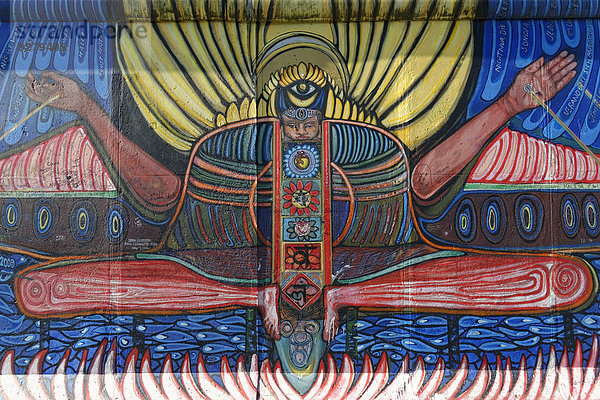 Wandgemälde  East Side Gallery  Mauergalerie  Berlin  Deutschland