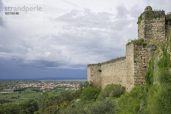 Castillo de Trujillo Burg  Trujillo  Extremadura  Spanien