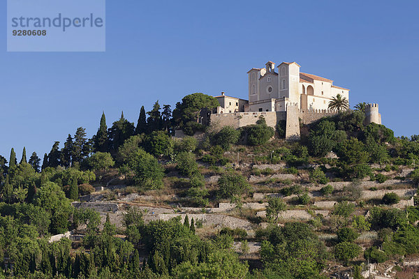 Wallfahrtskirche Sant Salvador auf dem Kalvarienberg  Arta  Mallorca  Balearen  Spanien