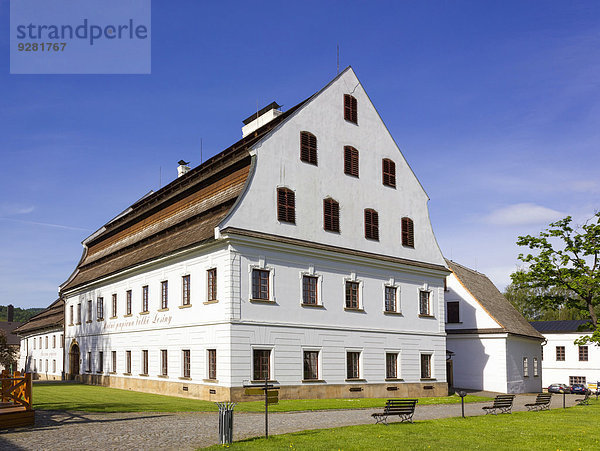 Büttenpapier-Manufaktur  Velké Losiny  Sumperk Bezirk  Region Olmütz  Tschechien