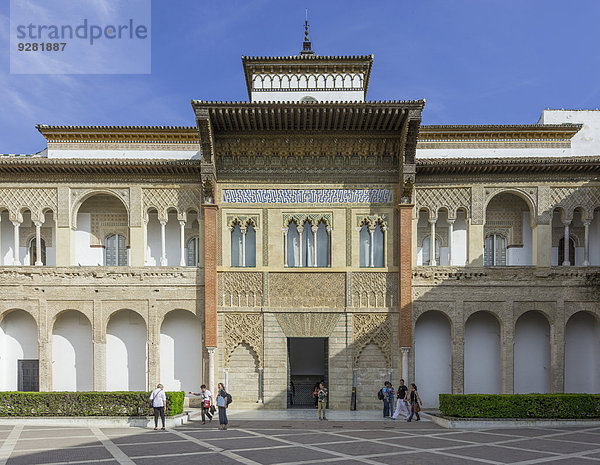 Palast Schloß Schlösser Veranda König - Monarchie Andalusien Sevilla Spanien