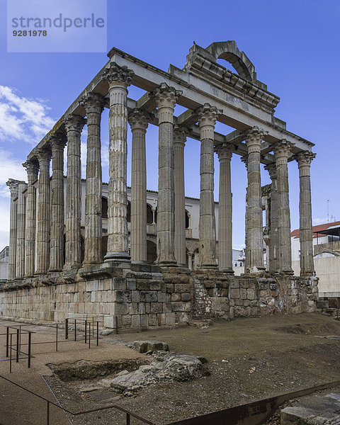 Römischer Tempel  Mérida  Extremadura  Spanien