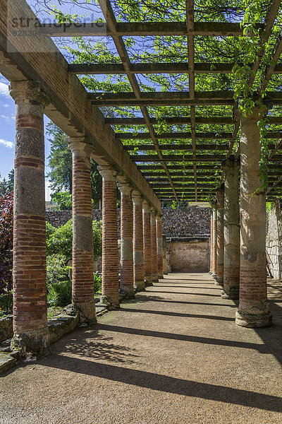 Römischer Säulengang  Mérida  Extremadura  Spanien