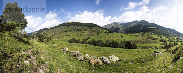 Das Tal Val d?Aran  Pyrenäen  Katalonien  Spanien