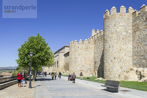 Stadtmauer  Ávila?  Kastilien und León  Spanien