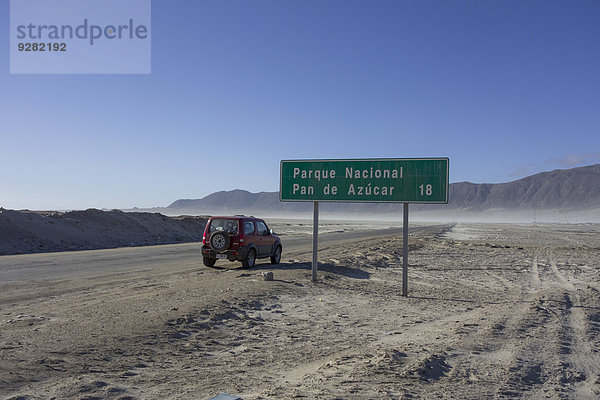 Fahrt zum Nationalpark Pan de Azúcar  Chañaral  Región de Atacama  Chile
