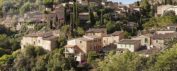 Dorf Ansicht Balearen Balearische Inseln Deia Mallorca Spanien