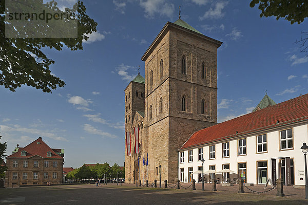 Spätromanischer Dom Sankt Peter  13. Jhd.  Osnabrück  Niedersachsen  Deutschland